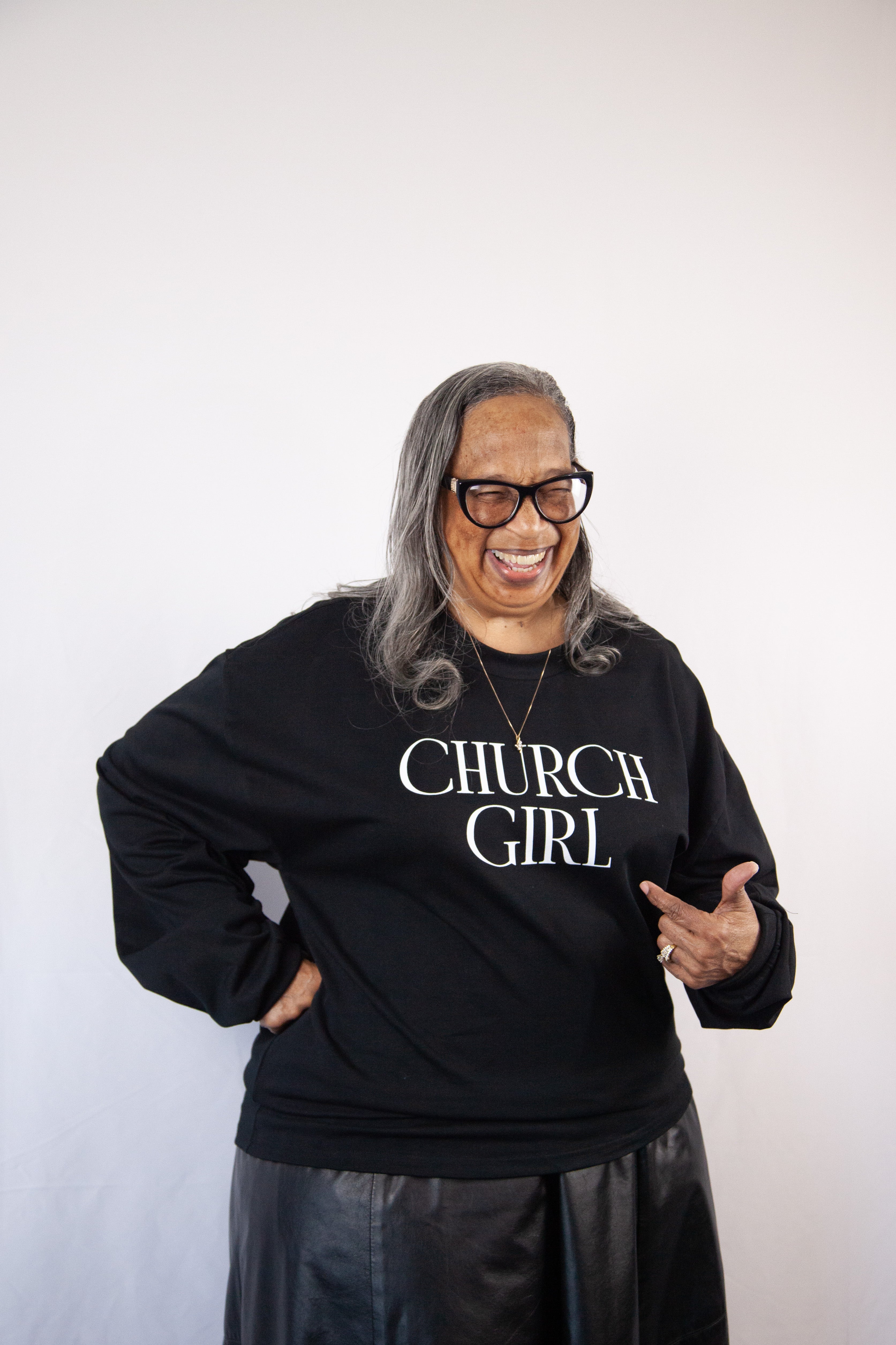 Church Girl Premium Heavyweight Long Sleeve Shirt